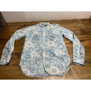 Junya Watanabe Comme Des Garcons Man Runway Floral Men’s Button Up Shirt Size S